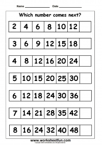 What number es next free printable worksheets â