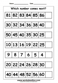 What number es next free printable worksheets â