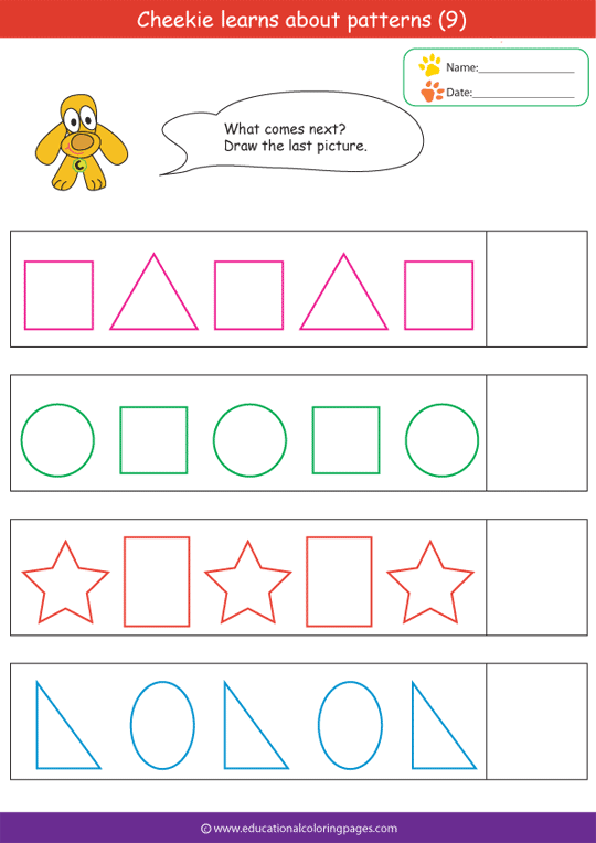 Patterns coloring pages