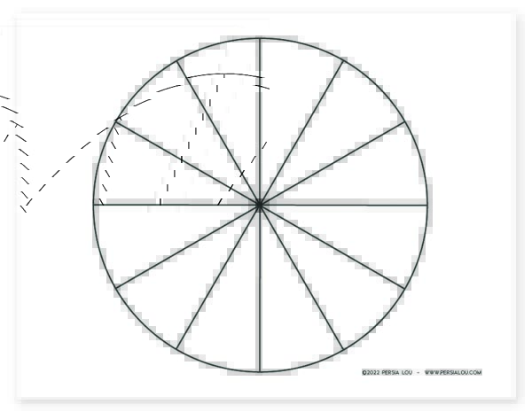 Blank color wheel printables