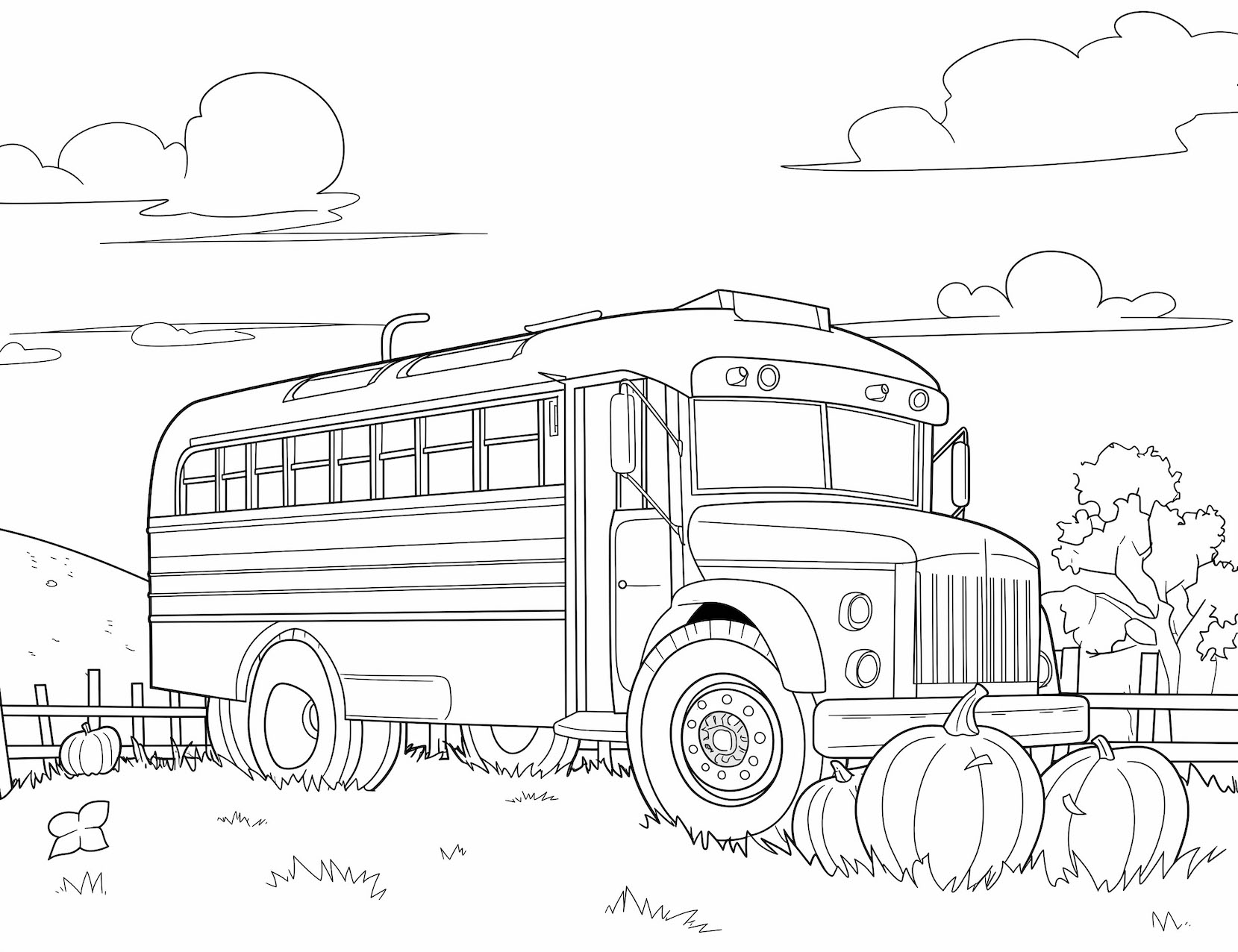 Unique school bus coloring pages free printable