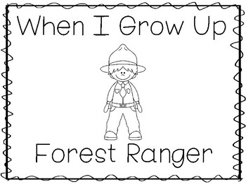When i grow up i want to be a forest ranger preschool worksheets and activities