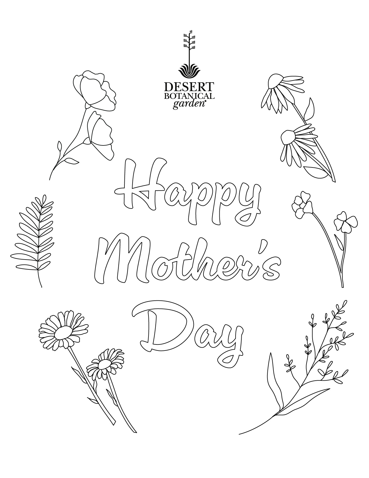 Mothers day digital cards desert botanical garden