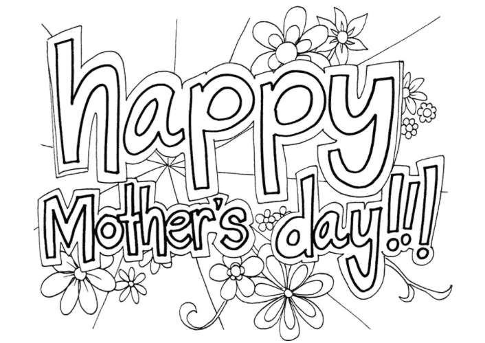 Best free printable mothers day coloring pages