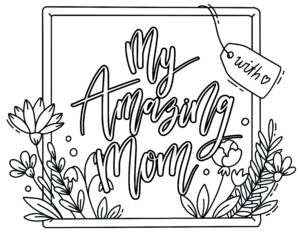 Free mothers day coloring pages printable