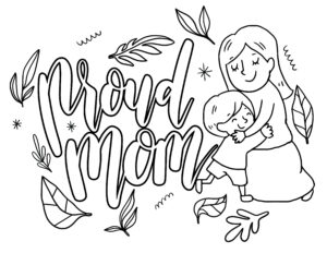 Free mothers day coloring pages printable