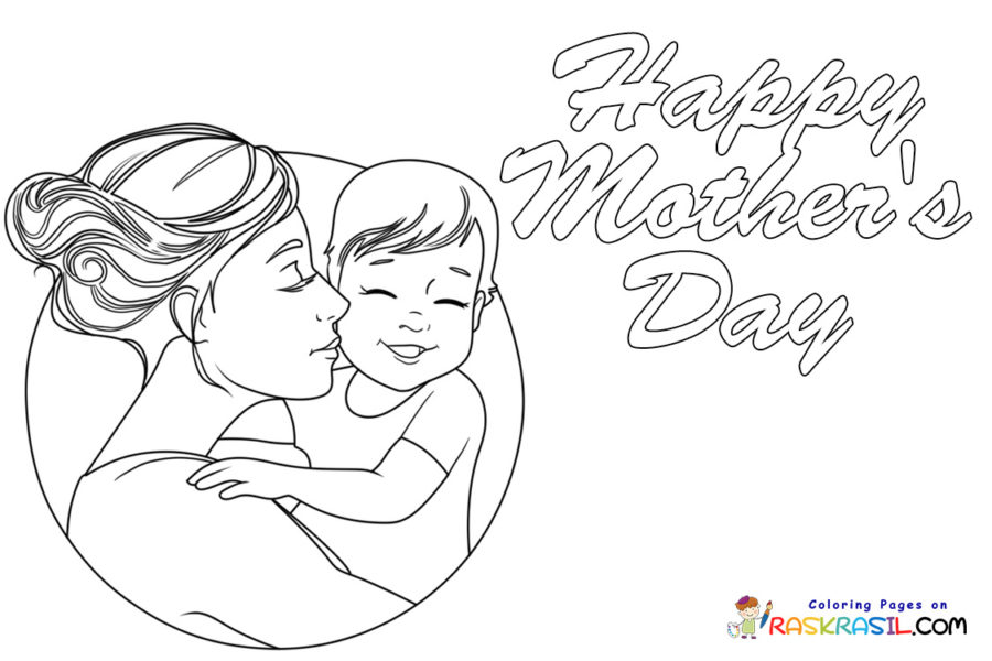 Mothers day coloring pages