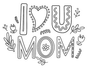 Free mothers day coloring pages printable