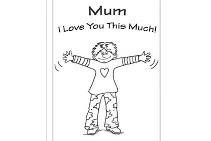 Printable mothers day colouring pages for