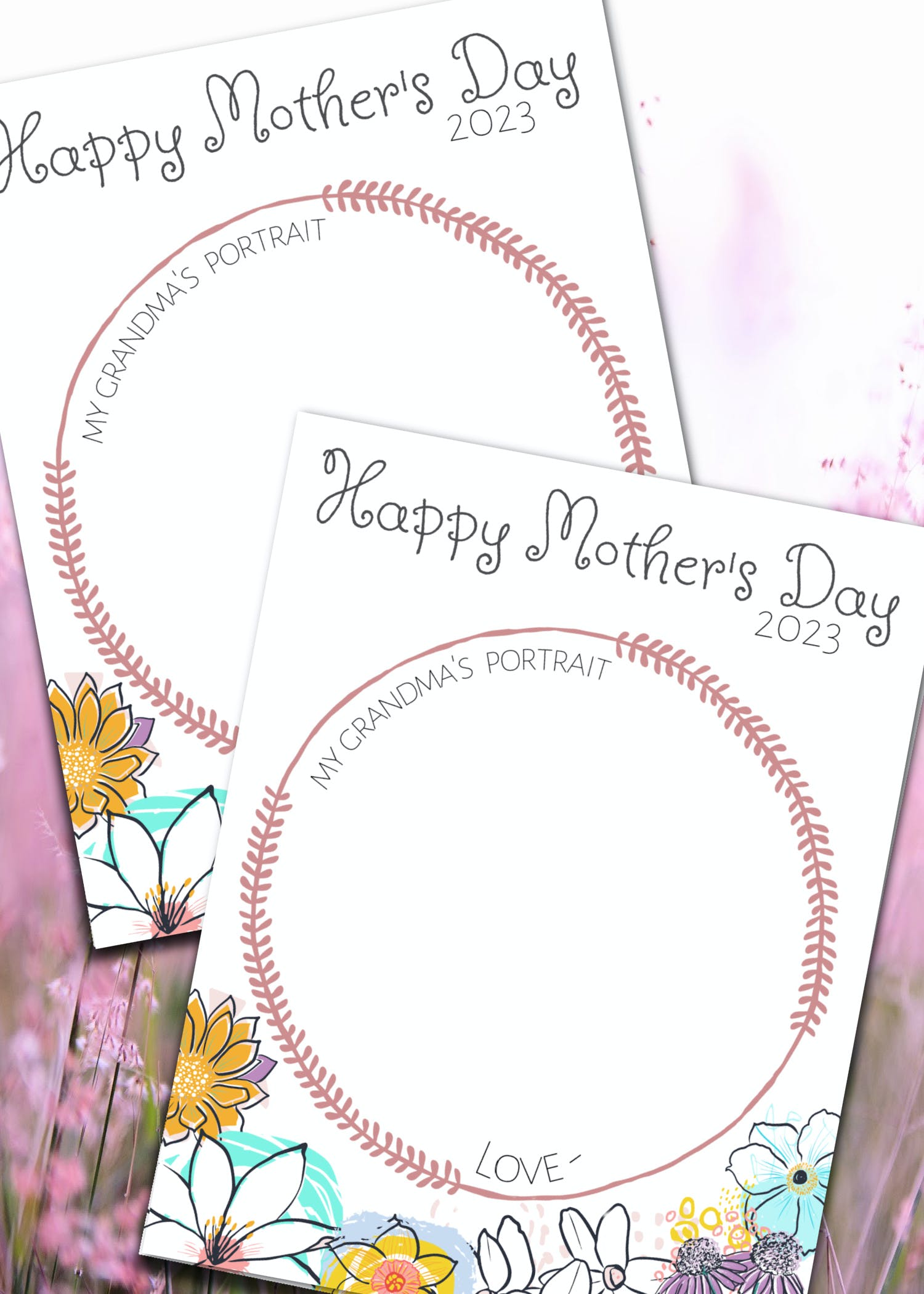 Free printable mothers day coloring page