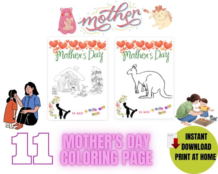 Mothers day coloring page mothers day printables