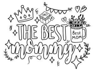 Free mothers day coloring pages printable