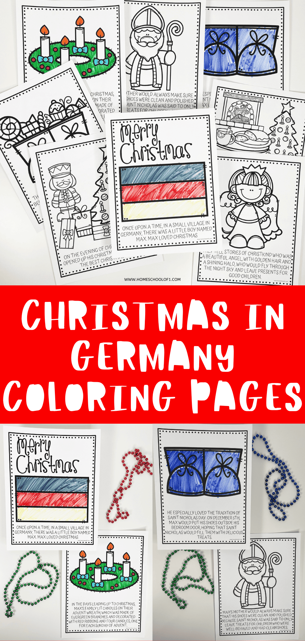 Christmas in germany coloring pages magical story free