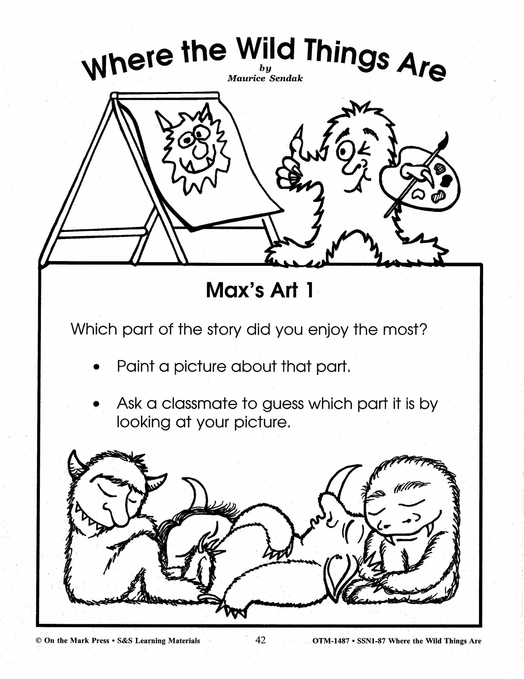 Where the wild things are by maurice sendalk lit linknovel study gra