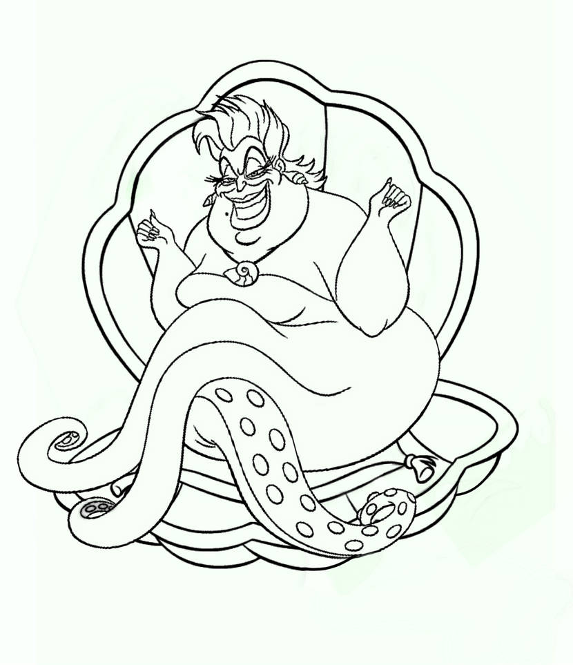 Ursula coloring page by xlexierusso on