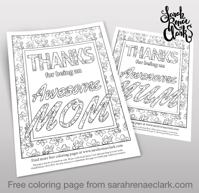 Thanks for being an awesome mom