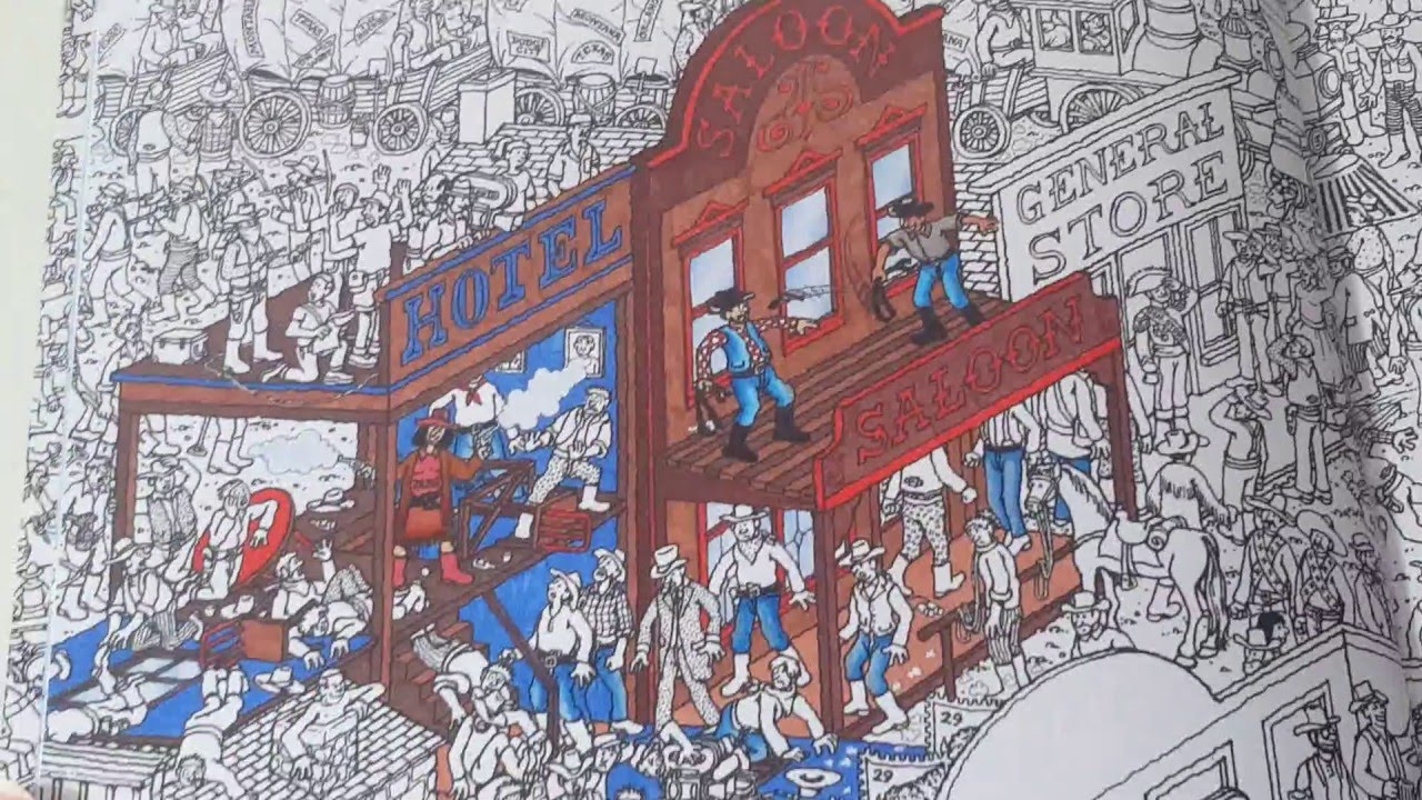 Wheres waldo coloring book review flip through