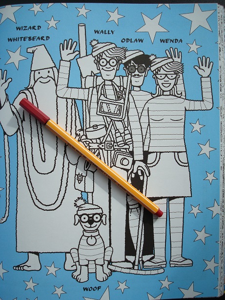 Wheres wally the colouring book colouring in the midst of madness