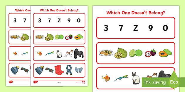 Which one doesnt belong activity teacher made