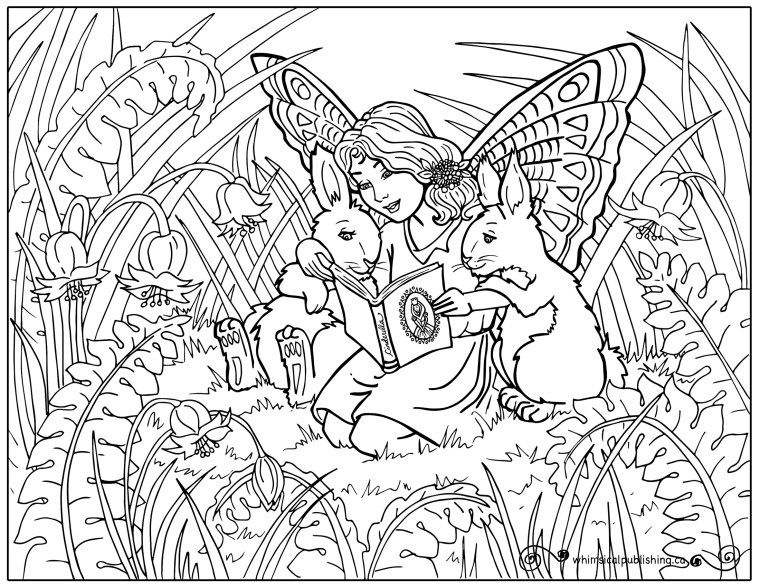 Free colouring pages â whimsil publishing illustration