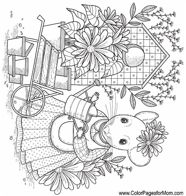 Whimsy coloring page adult coloring pages coloring pages coloring books