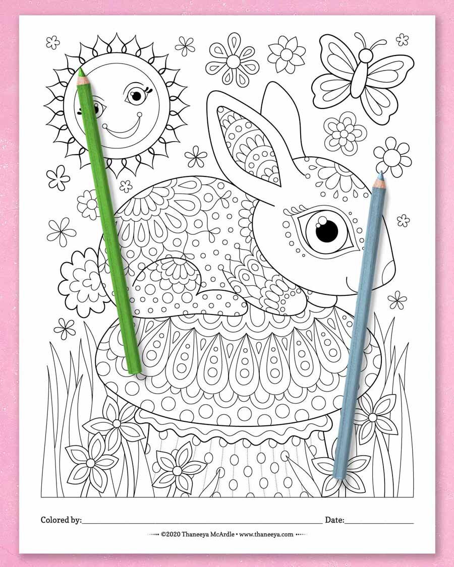 Whimsical worlds coloring pages