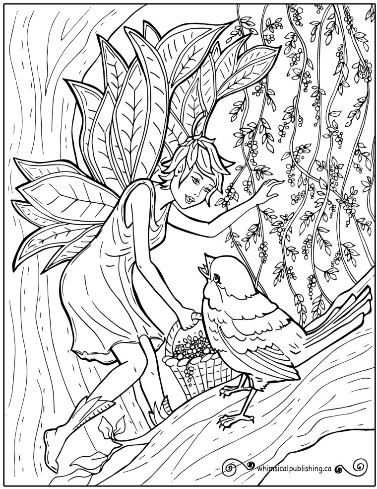 Free colouring pages â whimsil publishing illustration