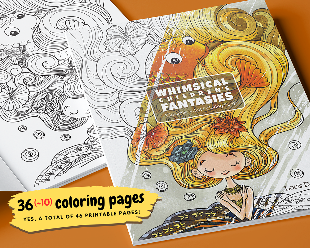 Whimsical childrens fantasies a kawaii adult coloring pages digital download â whimsy tales whimsical illustration kawaii art chibi characters drawing ideas prints