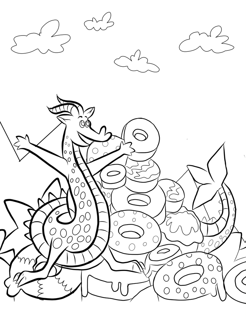 Whimsical world coloring book