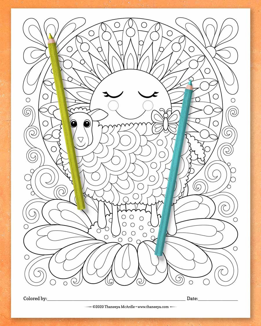 Whimsical worlds coloring pages
