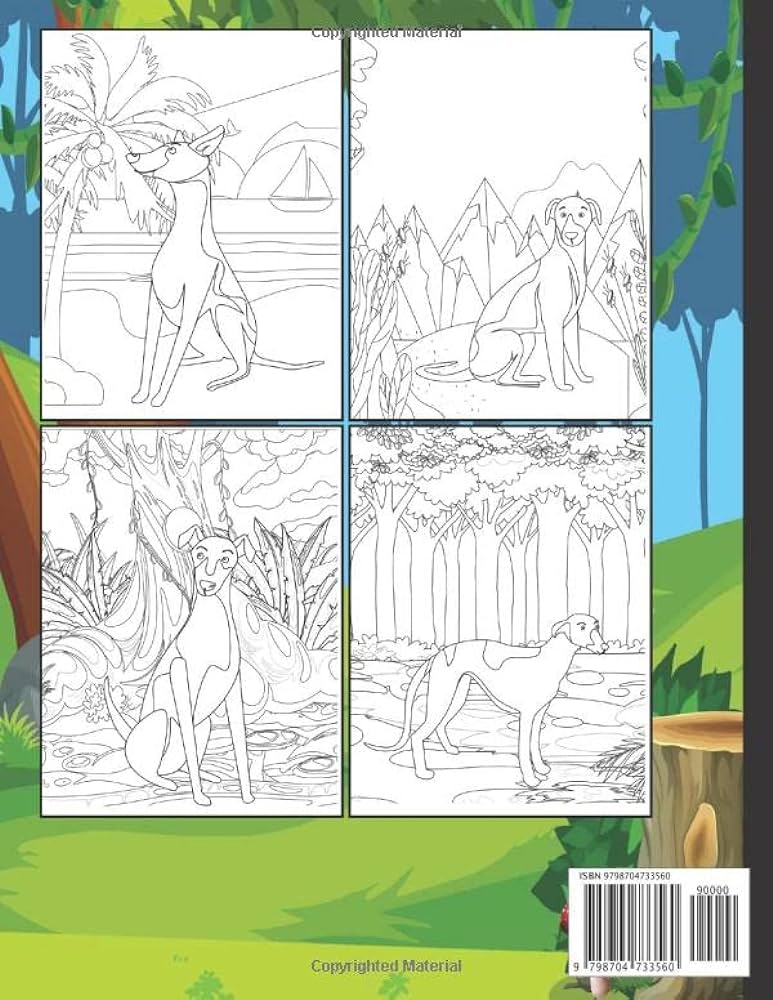 Whippet coloring book for adults this stylish whippet coloring pages for adults draw coloring whippet publishing house night books