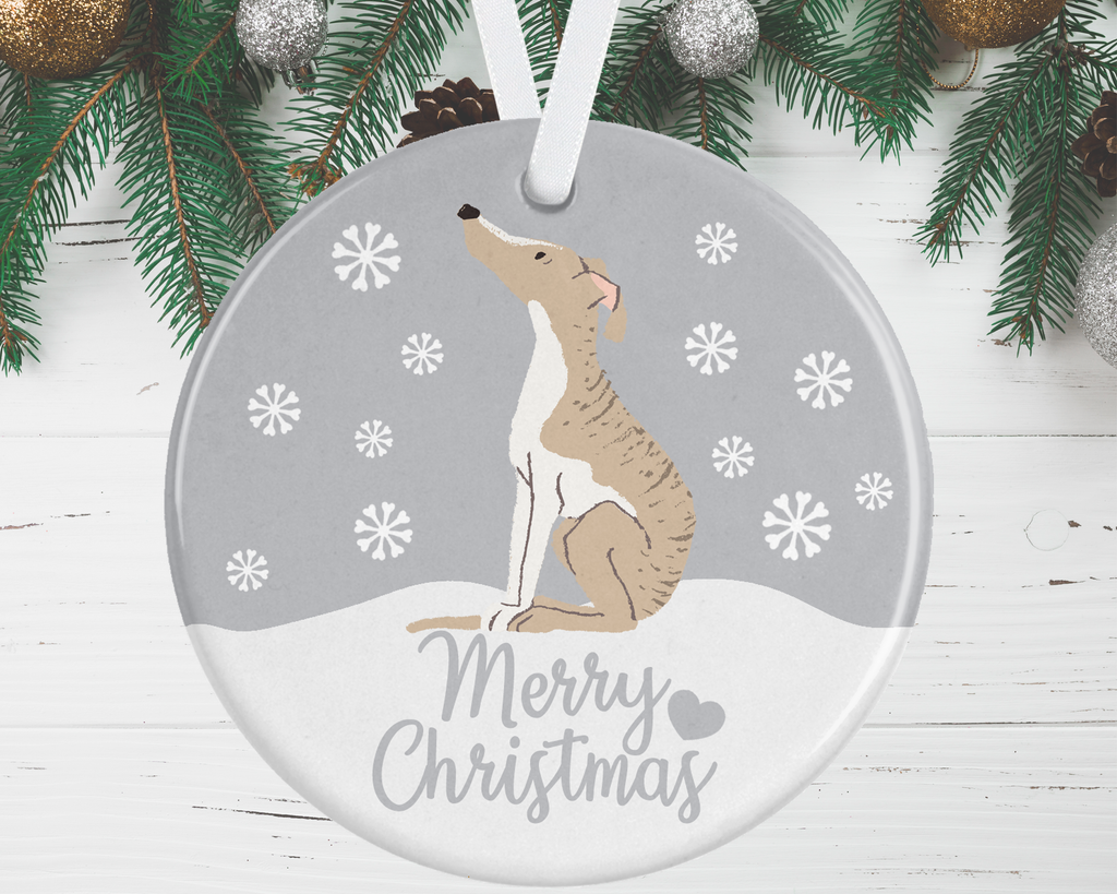 Whippet christmas decoration