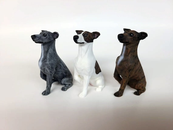 Whippet figurine ornament