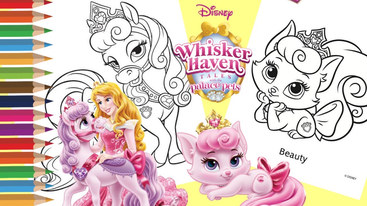Mewarnai gambar palace pets whisker haven palace pets coloring page