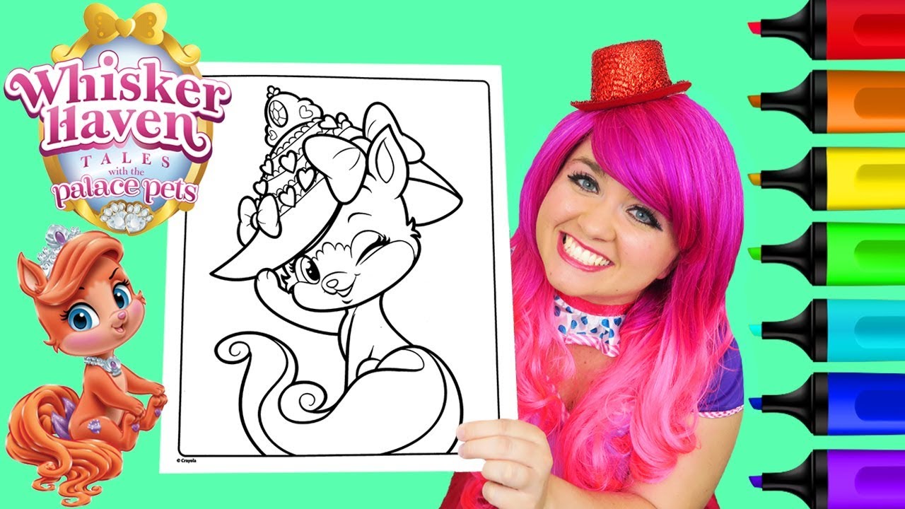 Coloring whisker haven treasure coloring book page colored arkers prisacolor kii the clown