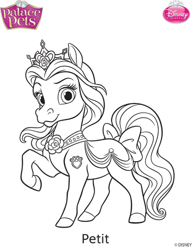 Princess palace pets petit coloring page by skgaleana on