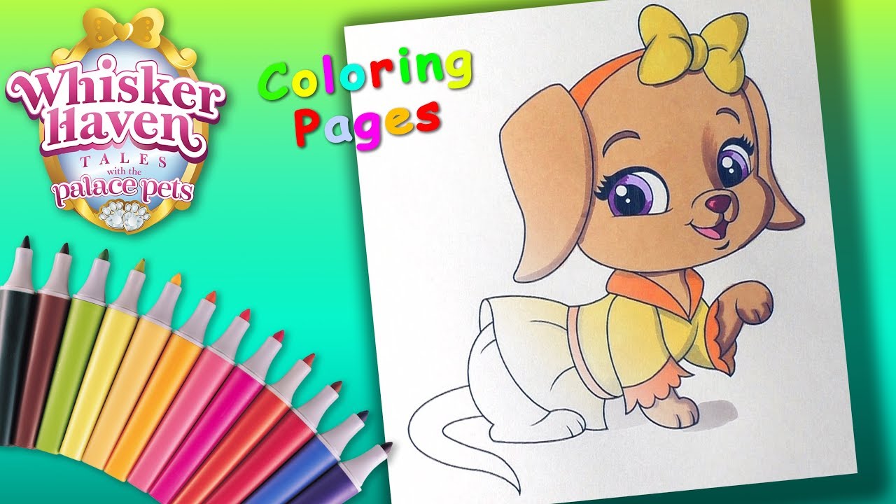 Whisker haven tales with the palace pets coloring forkids learncolors with lucy
