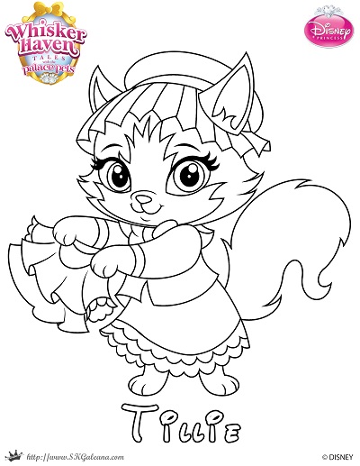 Whisker haven tales coloring page of tillie â