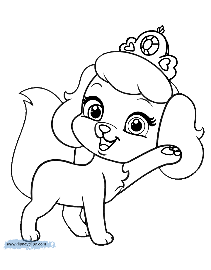 Free palace pets coloring pages â stuff parents need