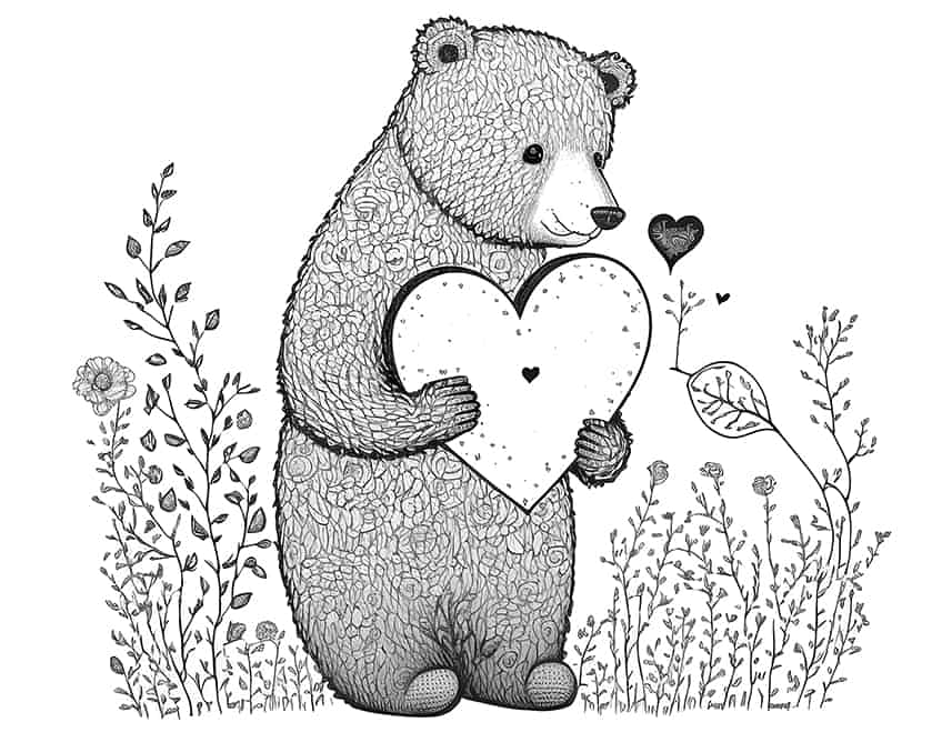 Heart coloring pages