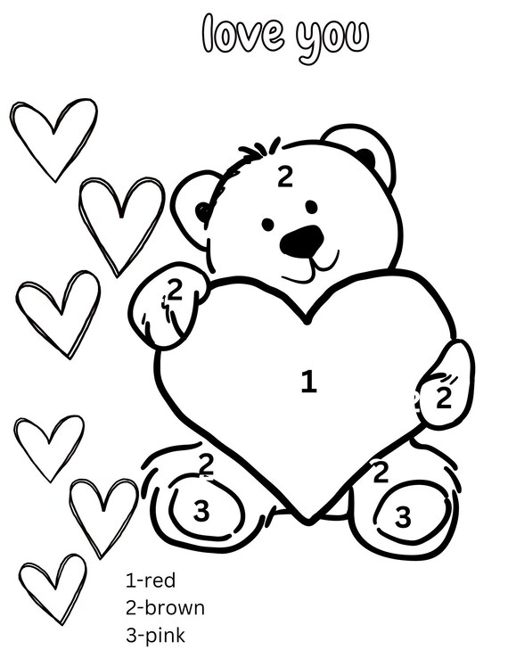 Valentines coloring pages