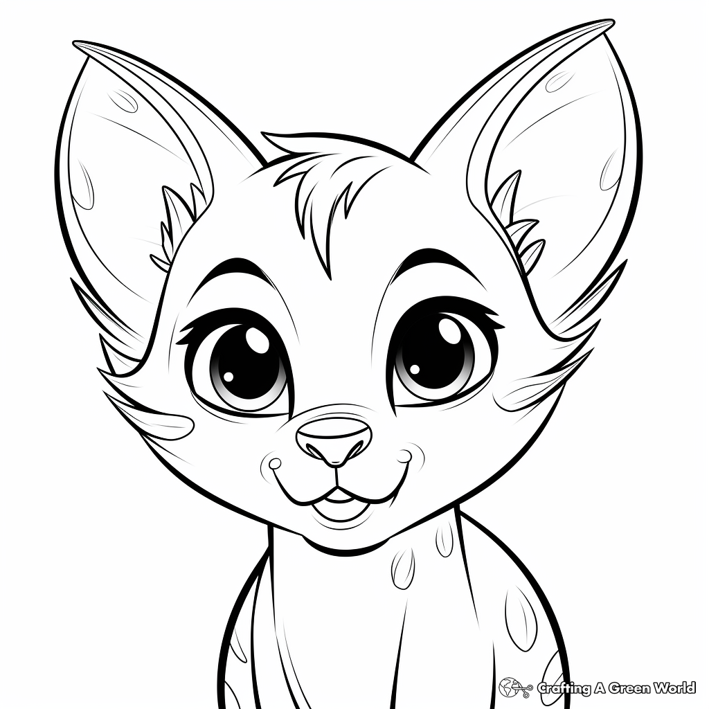 Cat face coloring pages