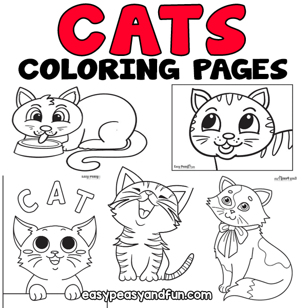 Cat coloring pages