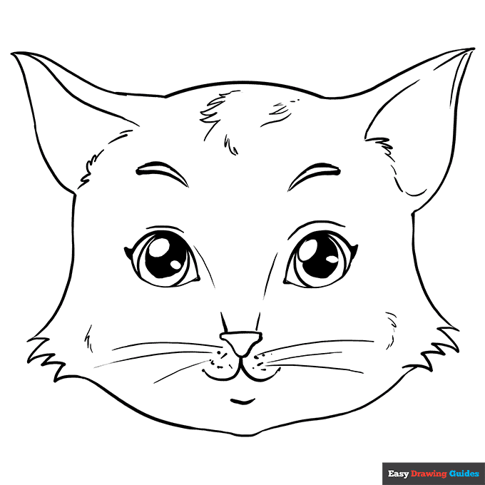 Free printable cat coloring pages for kids