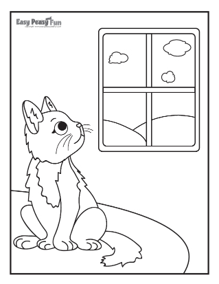 Cat coloring pages