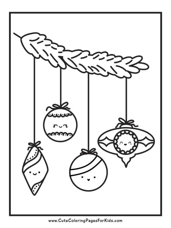 Christmas coloring pages cute free printable downloads