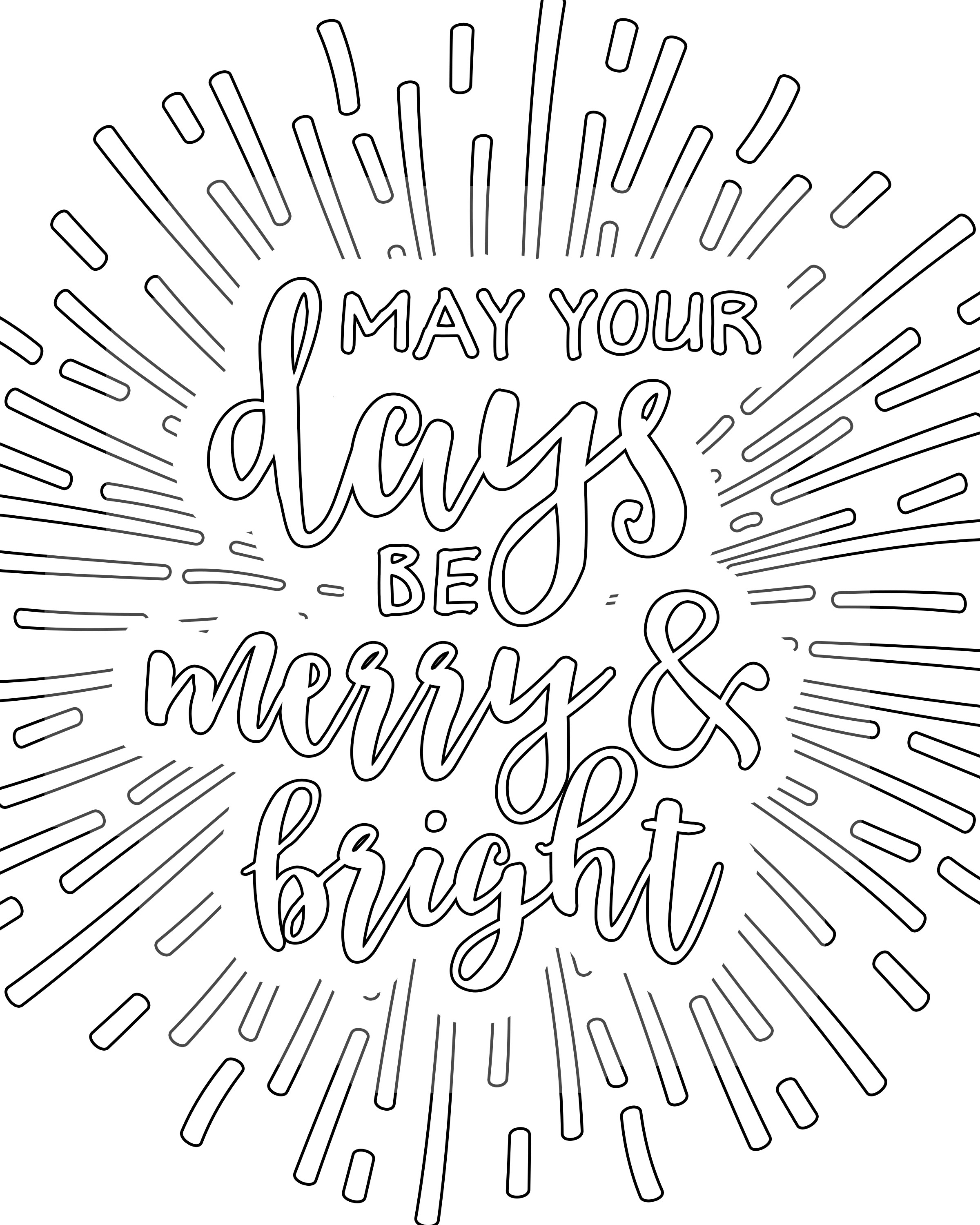 Free printable white christmas adult coloring pages