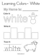 White coloring pages