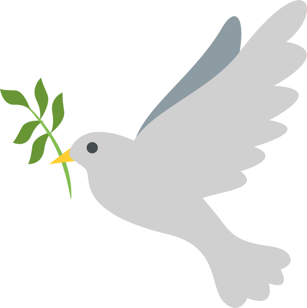 Dove of peace emoji