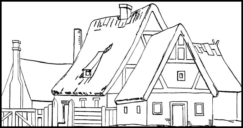 House coloring pages